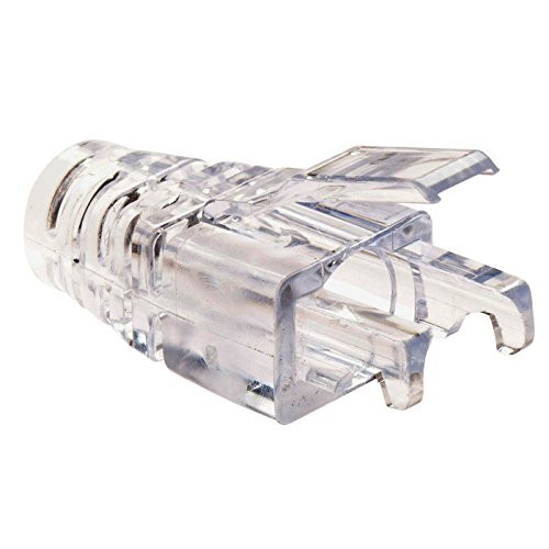 Platinum Tools 100036 EZRJ45 Cat6 Strain Relief Clear 2 Packs of 50