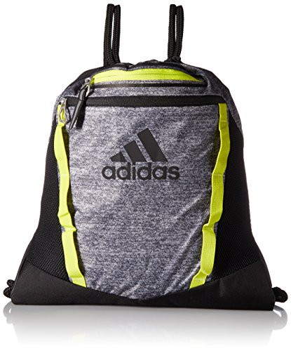 adidas Rumble II Sackpack, Onix Jersey/Black/Semi Solar Yellow, One Size