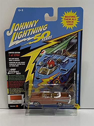 Johnny Lightning JLCG020 Classic Gold VER B 1957 Chevy Bel Air Convertible