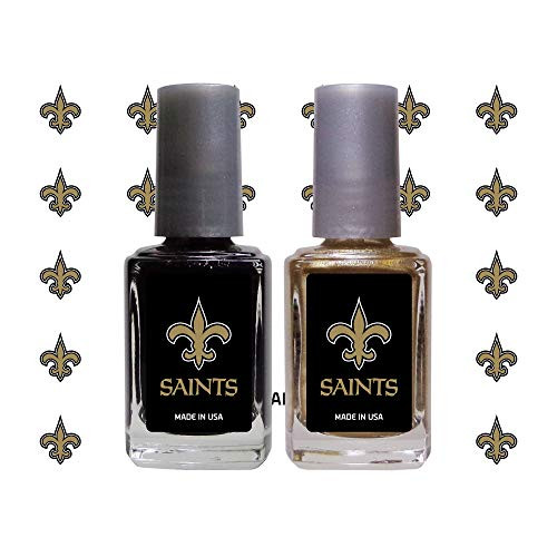 Worthy Promo NFL New Orleans Saints Nail Care Set 4Piece Set Black Gold