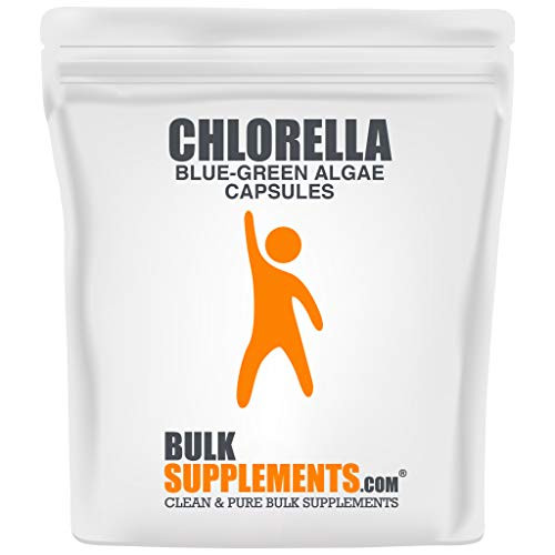BulkSupplements Chlorella BlueGreen Algae 100 Gelatin Capsules