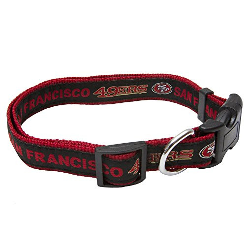 Pets First NFL DOG COLLAR San Francisco 49ers Pet Collar Medium