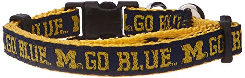 Pets First Collegiate Pet Accessories Cat Collar Michigan Wolverines One Size