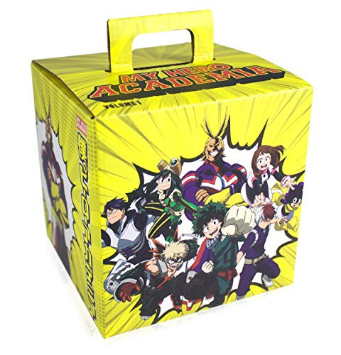 Toynk My Hero Academia LookSee Mystery Gift Box  Includes 5 Official Boku No Hero Collectibles  Includes Wall Art Enamel Pin  More  All Might Yellow Edition  Collect All 4