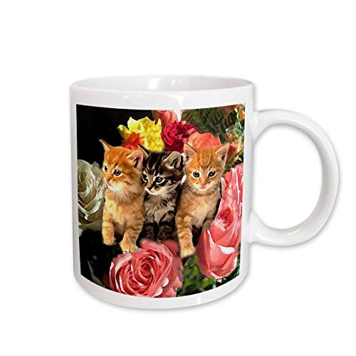 3dRose Cute Kittens Mug 15Ounce