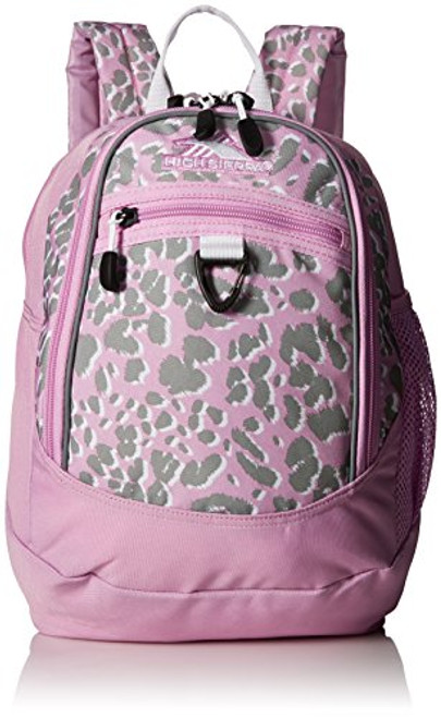 High Sierra Mini Fatboy Backpack, Shadow Leopard/Iced Lilac/White