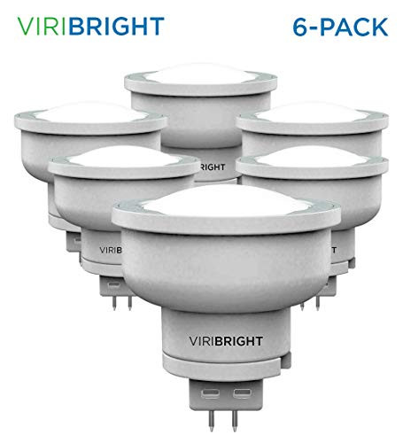 Viribright MR16 LED Bulb Dimmable 42Watt 35Watt Equivalent Halogen Replacement 6500K Daylight GU53 Base 310 Lumens 25000 Hour Life Time  6 Pack