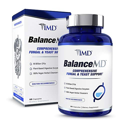 1MD BalanceMD Candida Support 18 Billion CFUs Probiotics Digestive Enzymes Oregano and Aloe Vera 60 Capsules 1MD BalanceMD Candida Support 18 Billion CFUs Probiotics Digestive Enzymes Oregano and Aloe Vera 60 Capsules