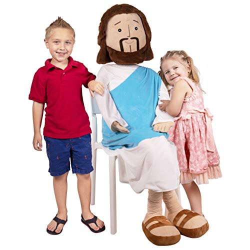 Tower of Babel HUMONGOUS Giant 6 Foot Plush Jesus Doll Great for Christmas Easter Kids Bedrooms Churches  Christians!
