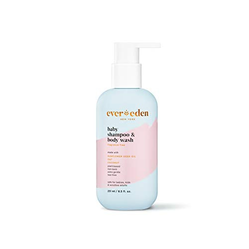 Evereden Baby Shampoo and Body Wash 85 fl oz  Clean and Unscented Baby Care  100 Nontoxic  Natural and Plant Based  Fragrance Free