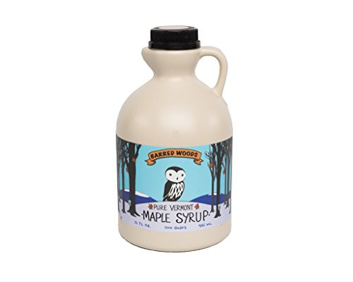 Very Dark Strong Taste Vermont Maple Syrup  Barred Woods Maple Products Quart 32 oz