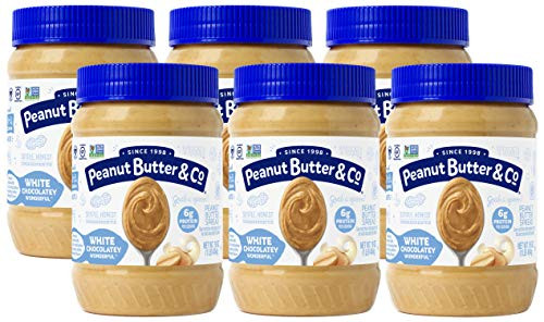 Peanut Butter  Co White Chocolatey Wonderful Peanut Butter NonGMO Project Verified Gluten Free Vegan 16 Ounce Pack of 6