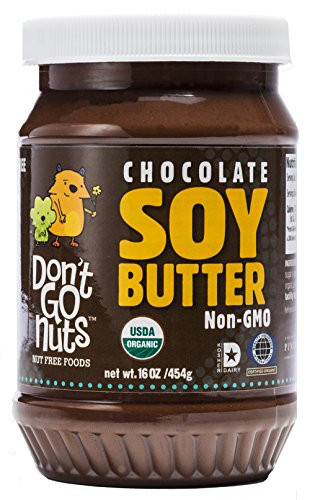 Dont Go Nuts Roasted Soybean Spread Chocolate 6Count NutFree Non Gmo Organic