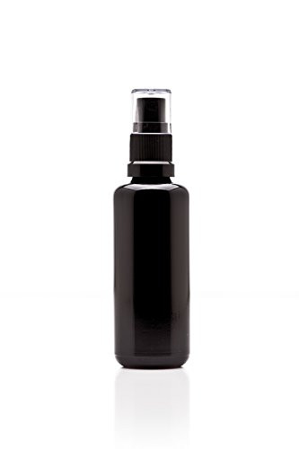 Infinity Jars 50 Ml 17 fl oz Black Ultraviolet Glass Fine Mist Spray Bottle