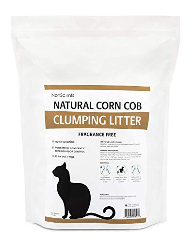 NonScents Natural Corn Cob Clumping Cat Litter Odor Control 14 Pounds