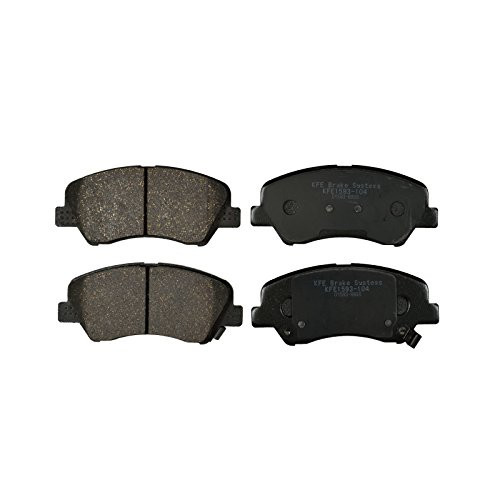 KFE KFE1593104 Ultra Quiet Advanced Premium Ceramic Brake Pad FRONT Set Compatible With 20122017 Hyundai Accent 20122017 KIA Rio