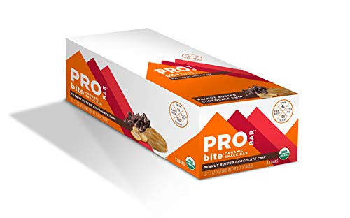 PROBAR  bite Organic Energy Bar Peanut Butter Chocolate Chip NonGMO GlutenFree USDA Certified Organic Healthy PlantBased Whole Food Ingredients Natural Energy 12 Count PROBAR  bite Organic Energy Bar Peanut Butter Chocolate Chip NonGMO GlutenFree USDA Certified Organic Healthy PlantBased Whole Food Ingredients Natural Energy 12 Count