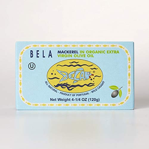 Bela Mackerel in Organic Extra Virgin Olive Oil 12 pack