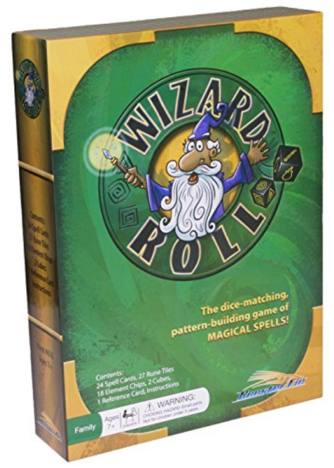 Wizard Roll Family Board Game  Match Shapes Using Dice and Cards to Create Magic Wand Spells Teacher Created Educational Fun for All Ages Kids and Adults 7 Years and Up
