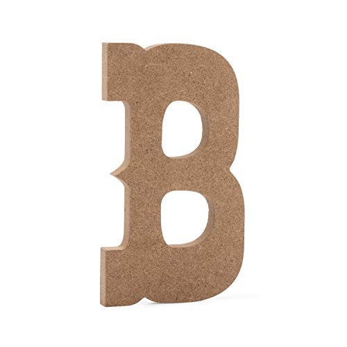 6 Western Wooden Letter B  JoePauls Crafts Premium MDF Wood Wall Letters 6 inch B
