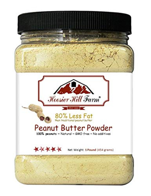 Peanut Butter Powder by Hoosier Hill Farm 1 Lb Peanut Butter Powder by Hoosier Hill Farm 1 Lb