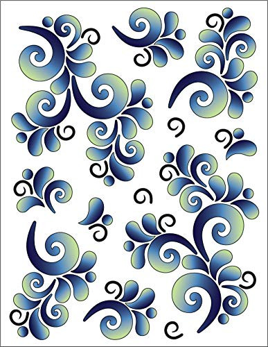 Urban Elementz Tattoo Elementz Decal Wave Ocean Printed On Clear