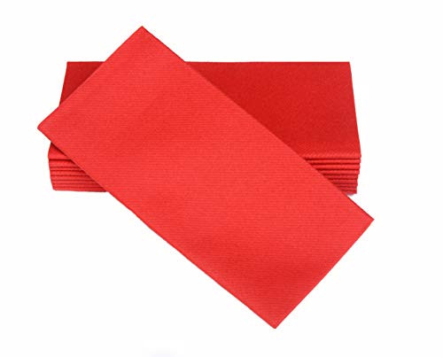 Simulinen Colored Napkins  Decorative Cloth Like  Disposable Dinner Napkins  RED  Soft Absorbent  Durable  16x16  Great for Any Occasion!  Box of 50