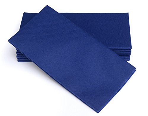 Simulinen Colored Napkins  Decorative Cloth Like  Disposable Dinner Napkins  Blue  Soft Absorbent  Durable  16x16  Great for Any Occasion!  Box of 50
