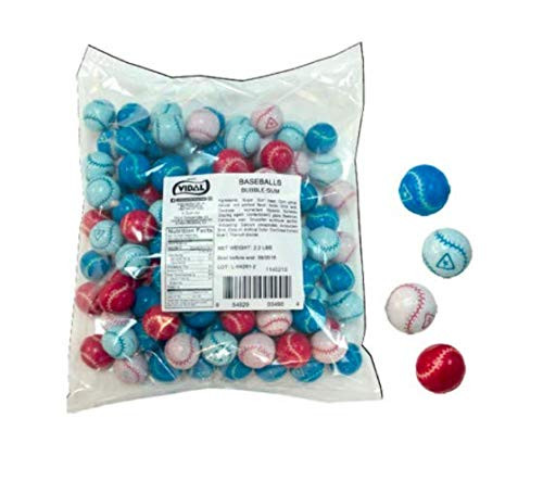 Super Sports Balls Bubble Gum 2 Pound Bag BASEBALLS