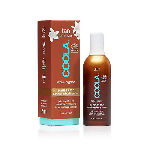 COOLA Organic Sunless Tan Luminizing Body Self Tanner Serum Pina Colada 5 Fl Oz