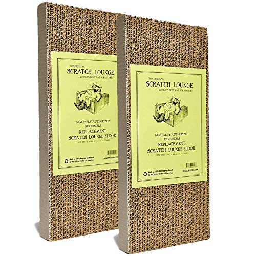 Scratch Lounge The Original XL Floor Refill Two Pack Worlds Best Cat Scratcher Corrugated Cardboard Reversible Scratch Pad for XL Scratchers
Scratch Lounge The Original XL Floor Refill Two Pack Worlds Best Cat Scratcher Corrugated Cardboard Reversible Scratch Pad for XL Scratchers