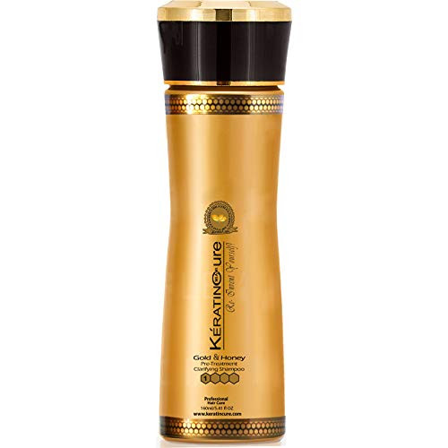 Keratin Cure Gold Honey Hair Clarifying Deep Cleansing Best Quality Safety  REAL results AntiResidue moisturizing ingredients Lightweight  non greasy 160ML 541 FL OZ