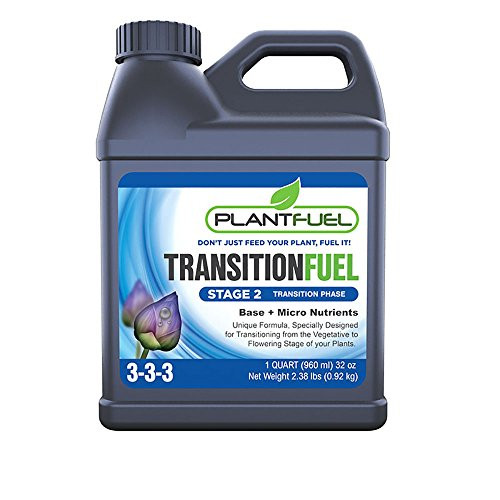 Plant Fuel Nutrients  TRANSITION FUEL  Liquid Fertilizer for Soil Hydroponic and Other Grow Mediums Formulated for the Transition between Vegetative and Bloom stages of your plant Quart
