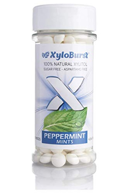 XyloBurst Sugar Free 100 Xylitol Sweetened Mints Breath Mints Candy  Keto Low Carb and Diabetic Friendly  200 Count Jar Peppermint 3 Bottle Pack XyloBurst Sugar Free 100 Xylitol Sweetened Mints Breath Mints Candy  Keto Low Carb and Diabetic Friendly  200 Count Jar Peppermint 3 Bottle Pack