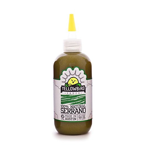 Serrano Hot Sauce by Yellowbird  PlantBased Gluten Free NonGMO  Homegrown in Austin  98 oz