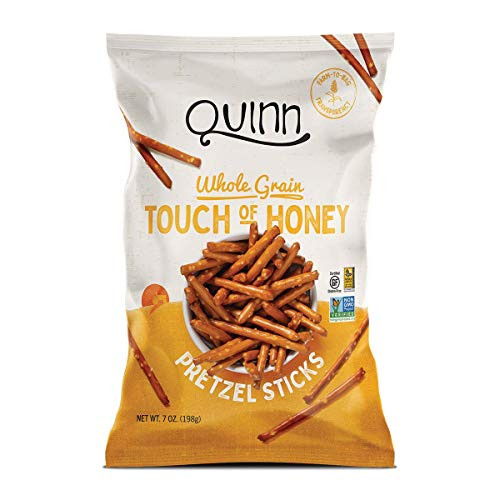 Quinn NonGMO and Gluten Free Pretzels Touch of Honey 7 Ounce 3 Count