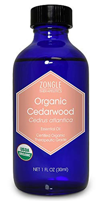 Zongle USDA Certified Organic Cedarwood Essential Oil Cedrus Atlantica 1 OZ Zongle USDA Certified Organic Cedarwood Essential Oil Cedrus Atlantica 1 OZ