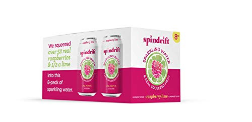 Spindrift Raspberry Lime Sparkling Water 12 Fl Oz Cans Pack of 8