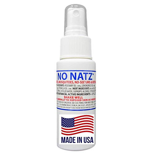 No Natz  Gnat Mosquito and Biting Flies Repellant  Effective Personal Botanical Bug Spray  HandCrafted DEETFree Hypoallergenic  NonGreasy Formula 1 2oz