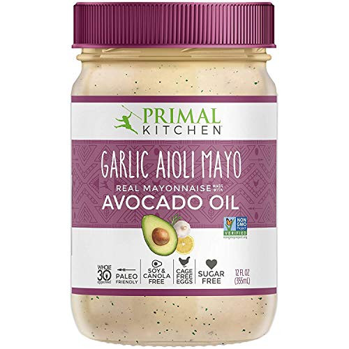 Primal Kitchen Garlic Aioli Mayo with Avocado Oil 12 Fl Oz Pack of 1 Primal Kitchen Garlic Aioli Mayo with Avocado Oil 12 Fl Oz Pack of 1