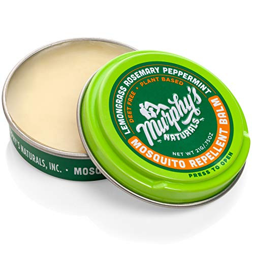 Murphys Naturals Mosquito Repellent Balm  Plant Based All Natural Ingredients  DEET Free  TravelPocket Size  075 oz