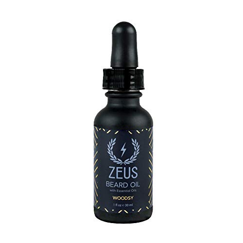 ZEUS Beard Oil for Men 1 oz AllNatural Beard Conditioning Oil to Soften Beard and Mustache Hairs Woodsy ZEUS Beard Oil for Men 1 oz AllNatural Beard Conditioning Oil to Soften Beard and Mustache Hairs Woodsy