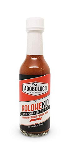 Adoboloco Hot Sauce Kolohekid Hawaiian Spicy Sauce  Hot Ghost Pepper Chili Sauce  Featured on Hot Ones!