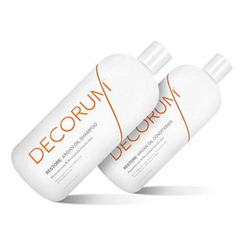 DECORUM Restore Argan Oil Shampoo  Conditioner 64 Ounce