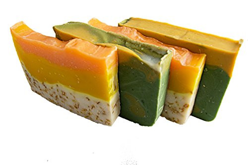 Citrus Soap Collection  4Four 2Oz Guest Bars Sample Size Soap Natural Handmade Soaps with Orange Essential Oil Orange Calendula and Avocado Soaps  Falls River Soap Company