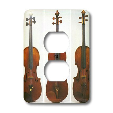3dRose lsp_34744_6 3 Ancient Violins Outlet Cover Multi-Color
