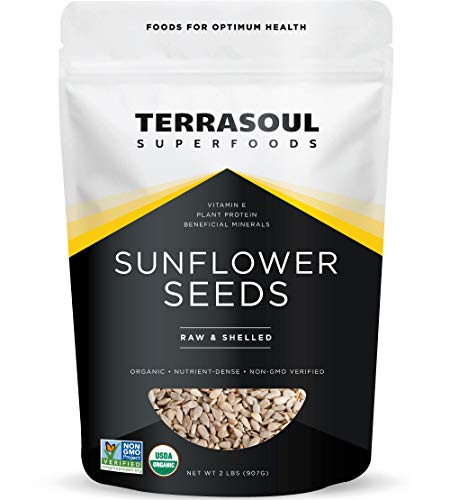 Terrasoul Superfoods Organic Hulled Sunflower Seeds 2 Pounds