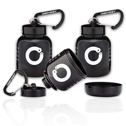 ONMYWHEY  Portable Protein and Supplement Powder Funnel KeyChain  Modern 3Pack
