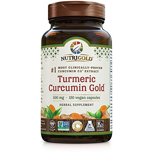 NutriGold Turmeric Curcumin Gold Features C3 Complex wBioPerine 500 mg 120 Vegan Capsules