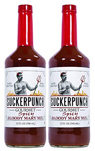 SuckerPunch Bloody Mary Mix 32 Ounce Spicy 2Pack